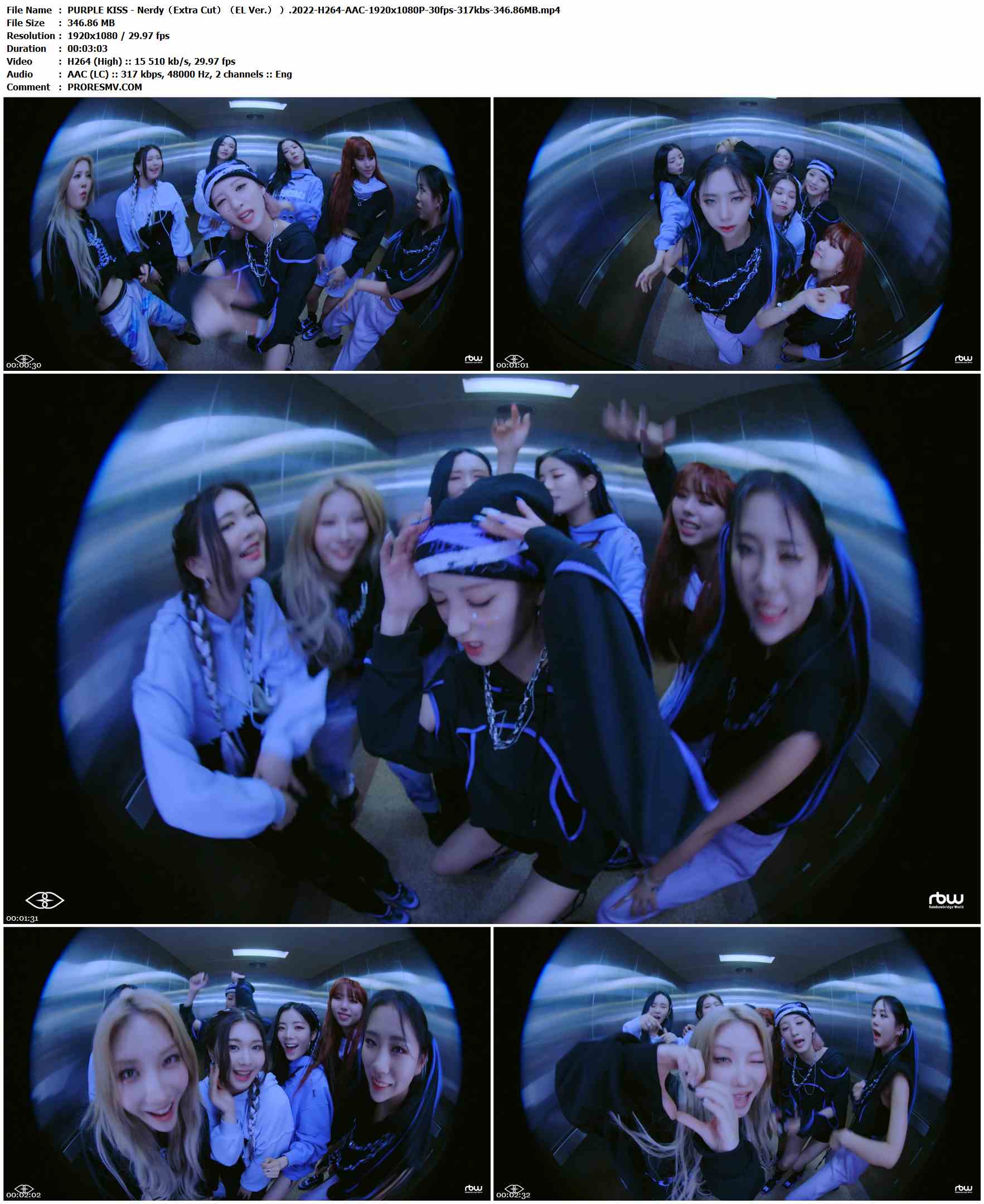 PURPLE KISS - Nerdy（Extra Cut）（EL Ver.） ）.2022-H264-AAC-1920x1080P-30fps-317kbs-346.86MB官方MV_高清MV